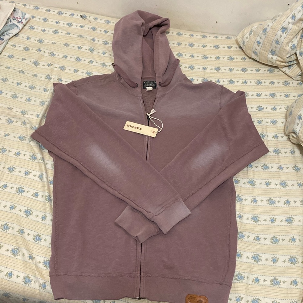 Diesel Industry SIMONNE hoodie sweatshirt Men’s mauve color size small